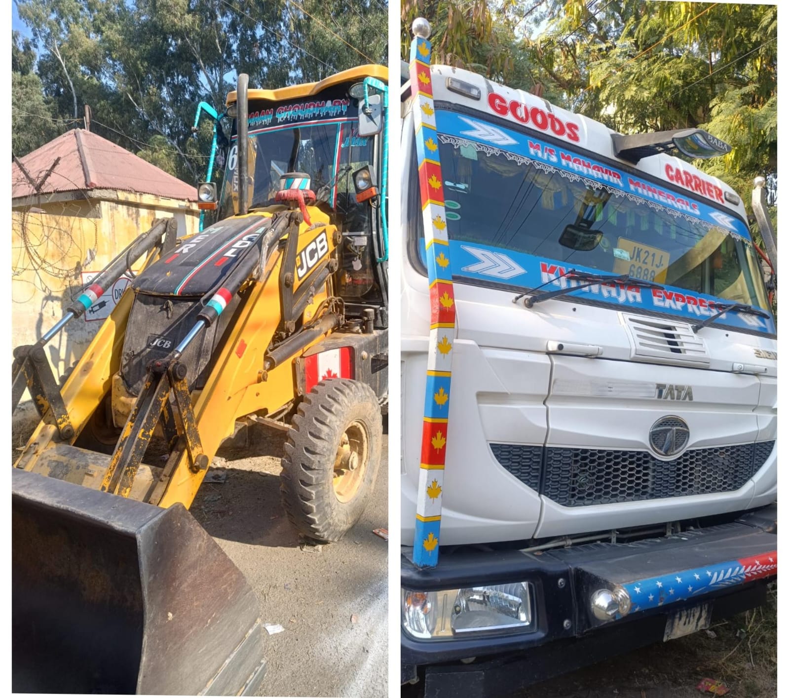 'JKP seizes 05 vehicles including two excavators for illegal mining'